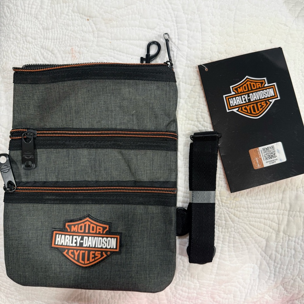 Harley-Davidson Heather Gray Cross Body Sling